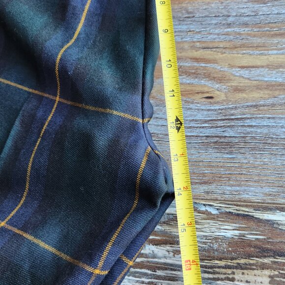 NWT Brooks Brothers Milano Fit Lanificio Di Pray Italian Wool Green Check Pants - Picture 14 of 14